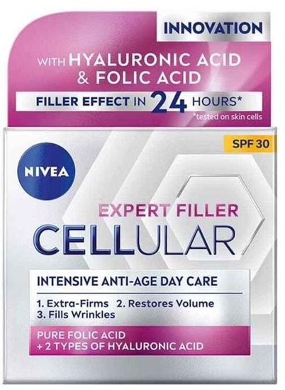 Изображение Nivea Cellular Expert Filler SPF 30 Przeciwstarzeniowy krem na dzie 50ml