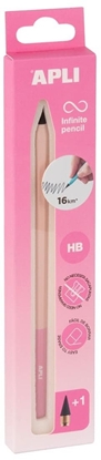 Picture of Oówek wieczny APLI Infinite Nordic, HB, 1 szt., pudeko kartonowe z zawieszk, róowy