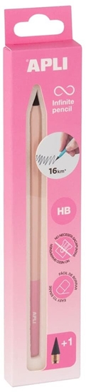 Picture of Oówek wieczny APLI Infinite Nordic, HB, 1 szt., pudeko kartonowe z zawieszk, róowy