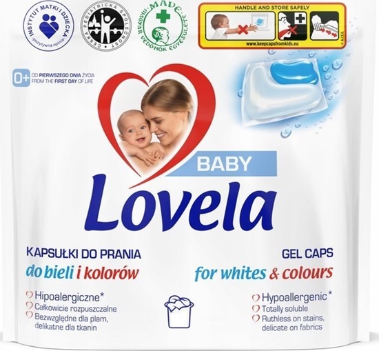 Изображение Lovela Baby kapsuki pranie dziecice bieli i kolorów 36szt