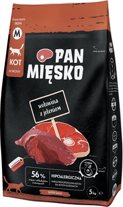 Изображение Pan Misko Karma sucha dla kota Woowina z jeleniem (dorosy) chrupki M 5kg