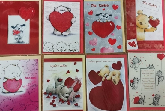 Picture of Panorama Karnet Walentynki B6 brokat + koperta