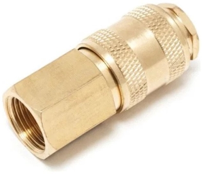 Attēls no Partner Szybkozczka pneumatyczna z zaworem z gwintem wewntrznym 1/2" (mosidz)