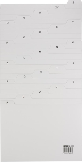 Picture of PBS Connect Przekadki do kartotek PP A5,A-Z HAN szare HN985-13