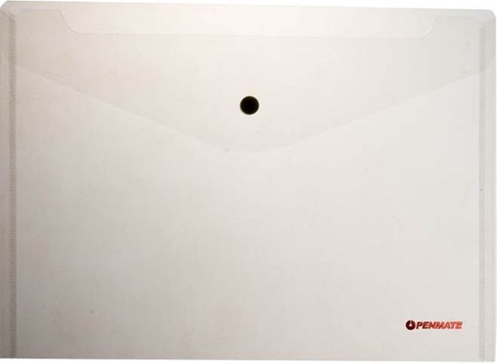 Изображение Penmate Koperta na zatrzask A4 bezbarwna PP-231