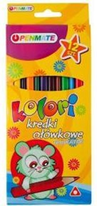 Attēls no Penmate Kredki owkowe trjkÄtne 12 kolorw