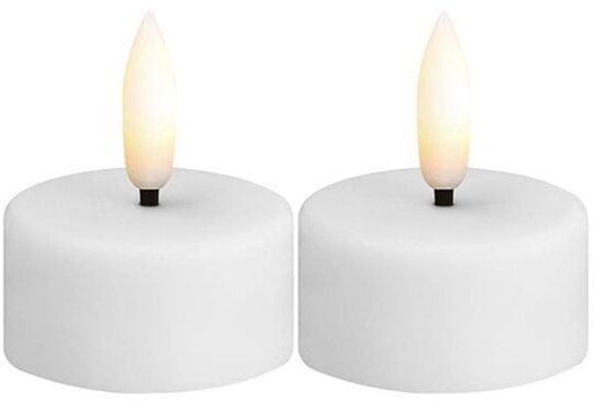 Изображение Philips Moods & More MM LED wieczka typu tealight, plastik, biay, 2-pack, 39x20 mm