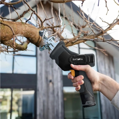 Attēls no Pia szablasta BATAVIA 12V Cordless Reciprocating Saw - Fixxpack 2.0 Set (incl. 2.0Ah Bateria & USB-C charging Cable)