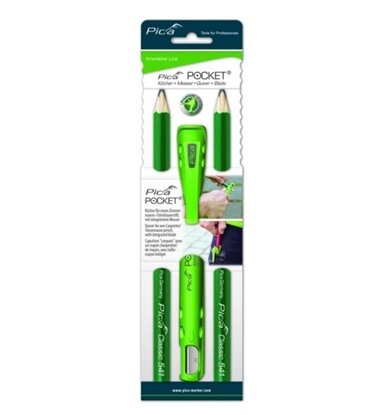 Picture of Pica-Marker Oówek kamieniarski kieszonkowy 2szt. + koczan z ostrzem (505-02)