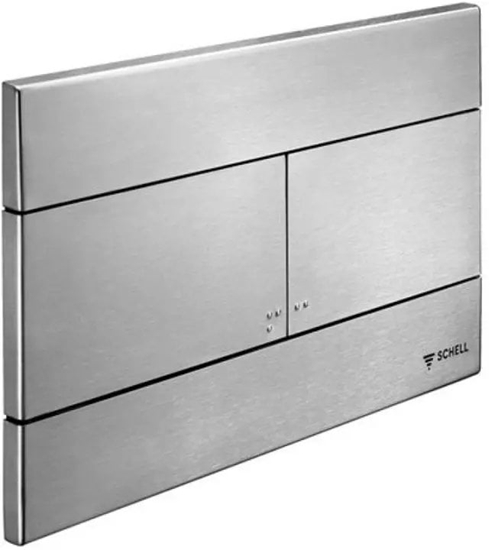 Изображение PYTKA PRZYCISKOWA DO WC MONTUS TOWER , CHROM  DO MODUÓW SCHELL, SPUKIWANIE DWUSTOPNIOWE