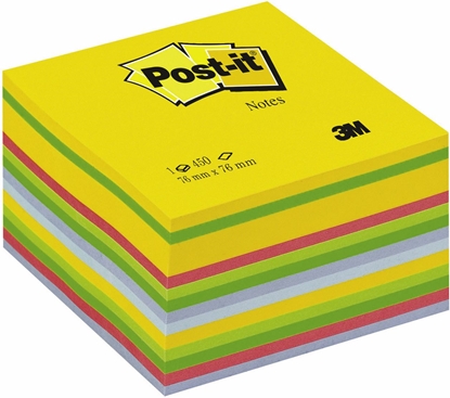 Attēls no Post-it Kostka samoprzylepna kolorowa 400K (FT510280157)