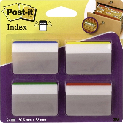 Picture of Post-it Zakadka do archiwizacji do szuflad prosta 50.8x38mm 4 kolory