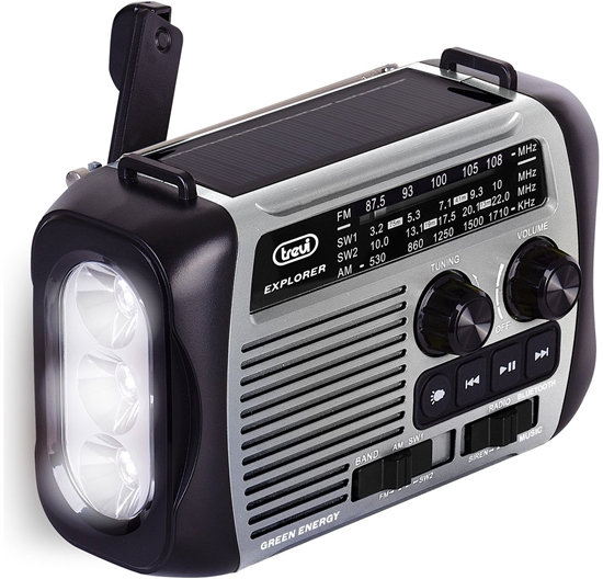 Picture of Radio Trevi Radija RA 7F30 BT Szary akumulator soneczny bat.
