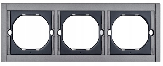 Picture of Ramka potrójna szara WESA - CC TR 49