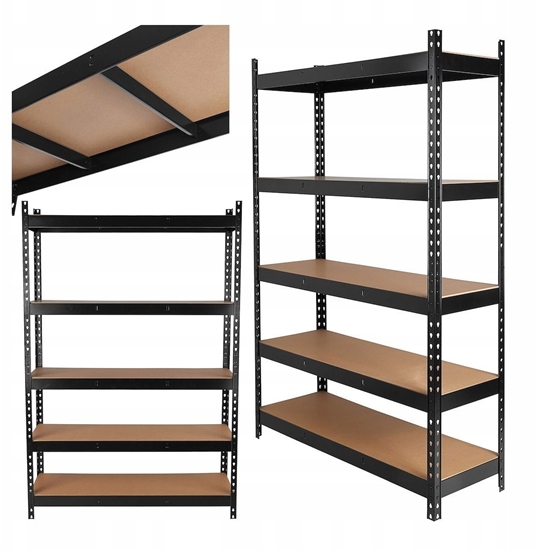 Picture of Rega magazynowy czarny 180x40x120cm 280kg wzmocniony (1)