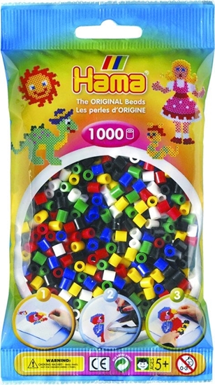 Picture of Revell Hama midi koraliki 1000stk 6 kolorów mix