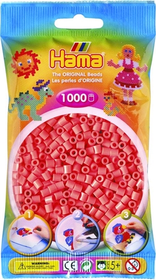 Picture of Revell Hama pery midi pastelowe czerwone 1000stk