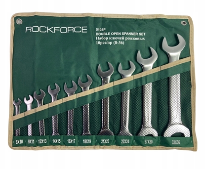 Attēls no Rockforce KLUCZE PASKIE 8-36 mm Zestaw 10 szt.