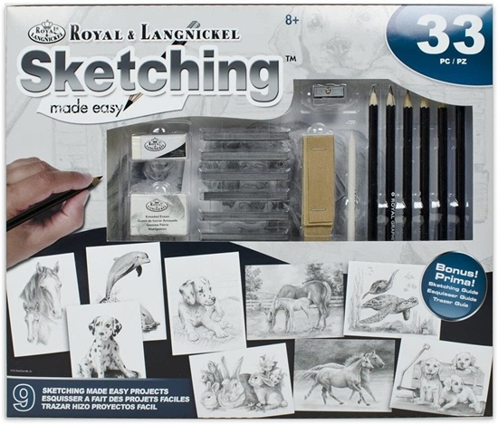 Picture of Royal & Langnickel R&L Sketching Made Easy - zestaw szkiców z 33 elementami