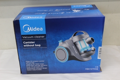 Attēls no SALE OUT. Midea C5 MBC1270GB Vacuum Cleaner, Grey | SALE OUT. Midea Vacuum Cleaner | C5 MBC1270GB | Bagless | Power 700 W | Dust capacity 1.5 L | Grey | DAMAGED PACKAGING, SCRATCHED ON HOSE