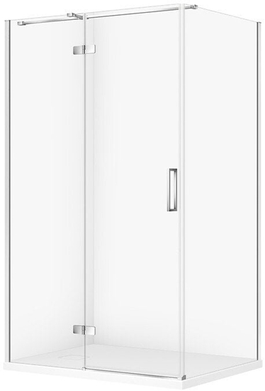 Изображение SET C593 KABINA CITY LEWA CHROM 120X90X195+TAKO SLIM BIAY WIR