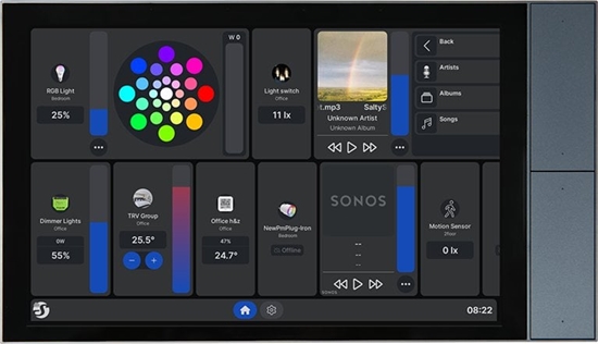 Picture of Shelly Wall Display XL Bezprzewodowy Czarny, Jasny Szary