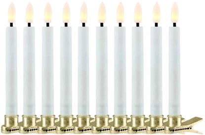 Picture of Sille Wax Tree Candle 10 pcs, White