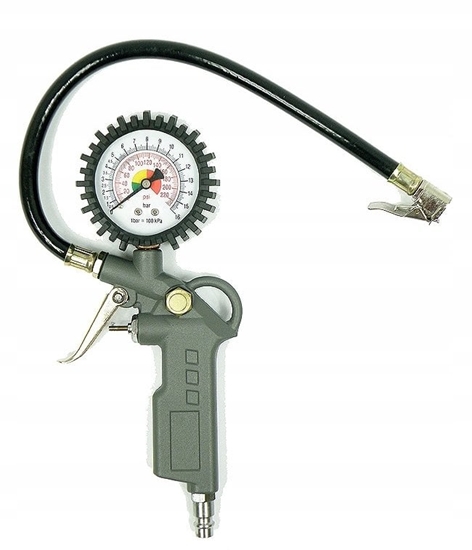 Picture of Silver PISTOLET DO POMPOWANIA Z MANOMETREM