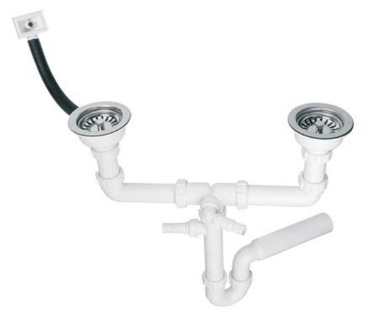 Picture of Syfon McAlpine Syfon rurowy podwójny 1,5" (HC7HC12R-POL1)