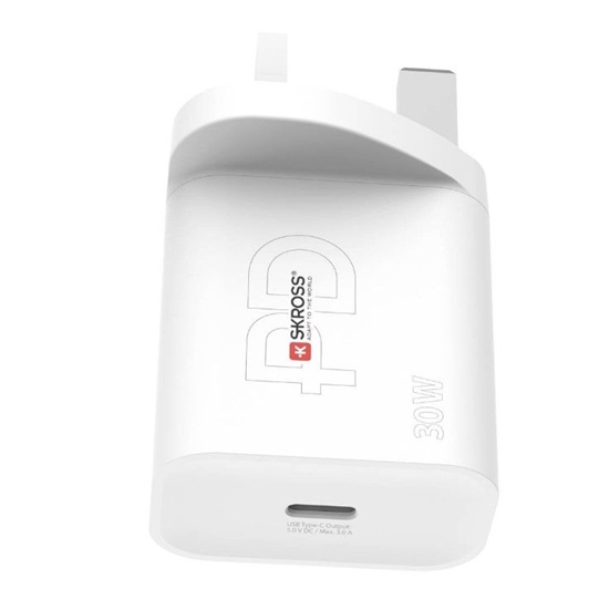 Picture of Skross Power Charger UK USB charger 30W and max White