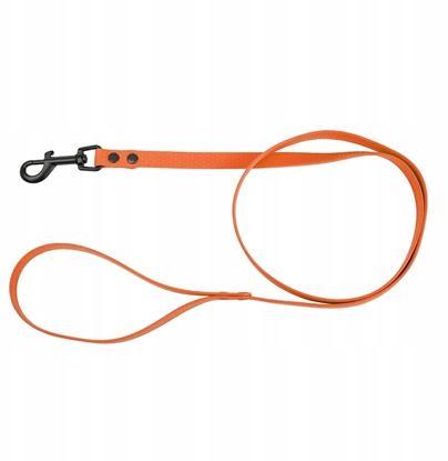 Изображение Smycz dla psa z wytrzymaej gumy, pomaraczowy, 16mm/1,2m