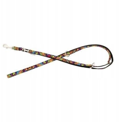 Изображение Smycz dla psa, wzór picasso, regulowana, tama polipropylenowa, 25mm/220cm czarna