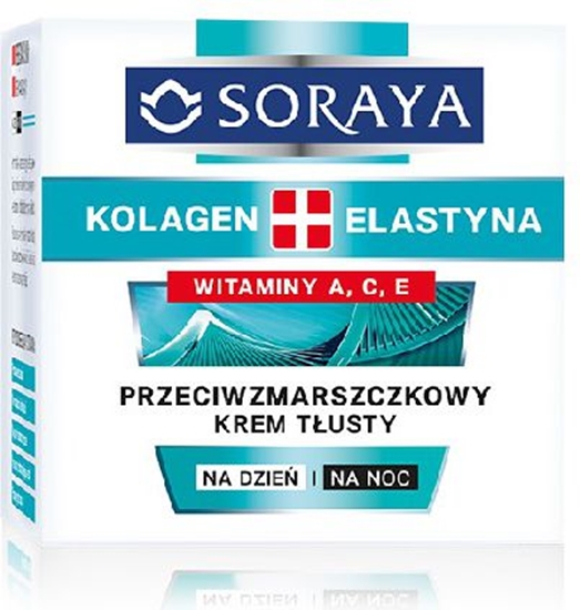 Изображение Soraya Kolagen Elastyna Przeciwzmarszczkowy Krem tusty na dzie i noc 50ml