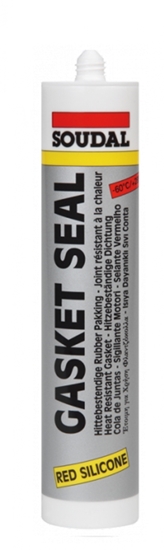 Изображение Soudal Uszczelniacz GASKET SEAL wysokotemperaturowy 310ml Czerwony