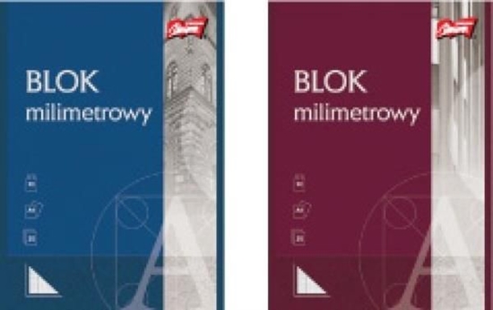 Picture of St. Majewski Blok milimetrowy A4 20k biay 10szt.