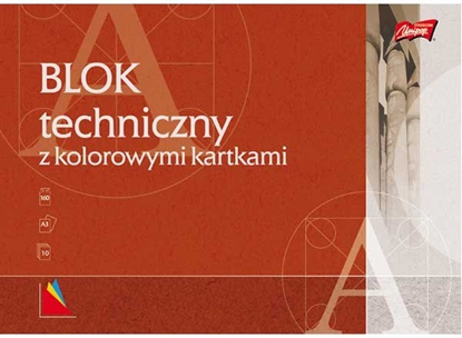 Picture of St. Majewski Blok techniczny A3 10k mix kolorów 10szt.