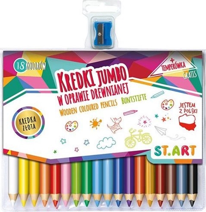 Picture of St. Majewski Kredki 18kol ST.ART drew.opr+temp. MAJEWSKI