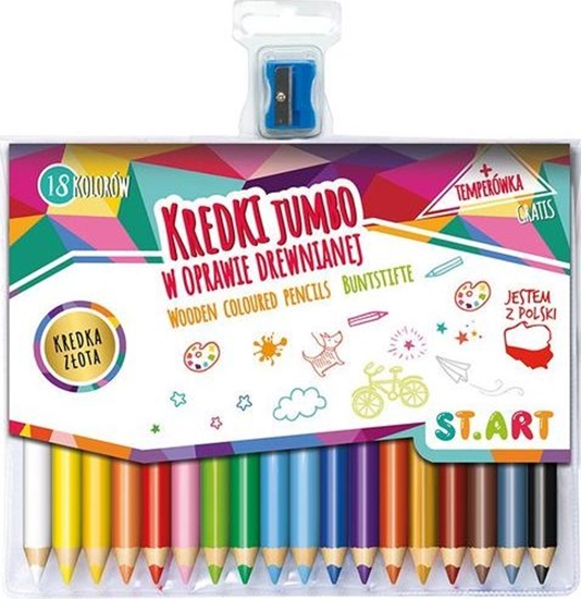 Picture of St. Majewski Kredki 18kol ST.ART drew.opr+temp. MAJEWSKI