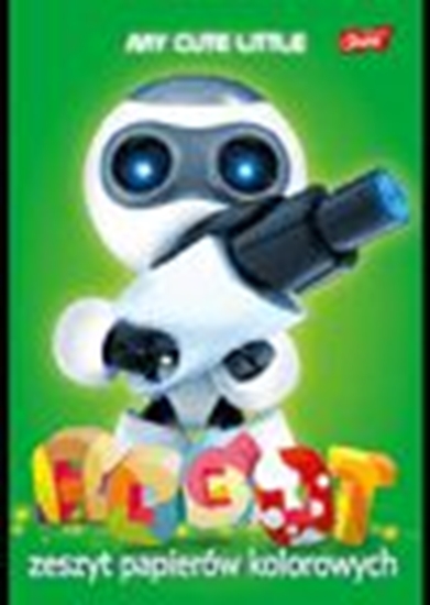 Изображение St. Majewski Zeszyt papierów kolorowych nabyszczanych, format A5, 10 kartek, UNIPAP