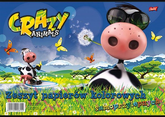 Изображение St. Majewski Zeszyt papierów kolorowych samoprzylepnych, format B4, 8 kartek