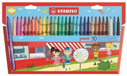 Изображение Stabilo Flamastry Power, 30 kolorów (245714)
