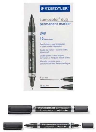 Picture of Staedtler Pisak dwustronny Lumocolor duo 348 czarny