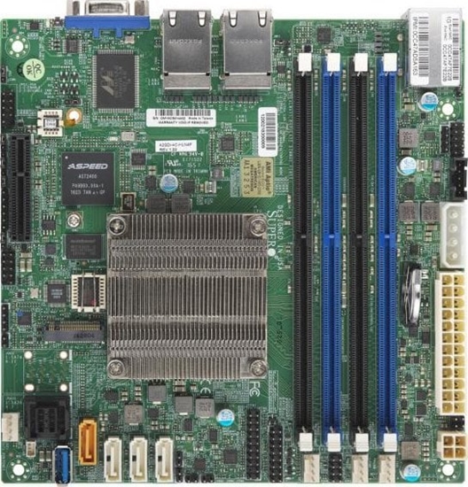Picture of SuperMicro Supermicro Mainboard A2SDi-4C-HLN4F (Atom C3558 4C/4T) Bulk