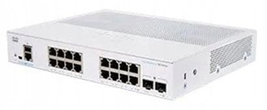 Picture of Switch Cisco switch CBS350-16T-E-2G-EU 16xGbE 2xSFP fanless
