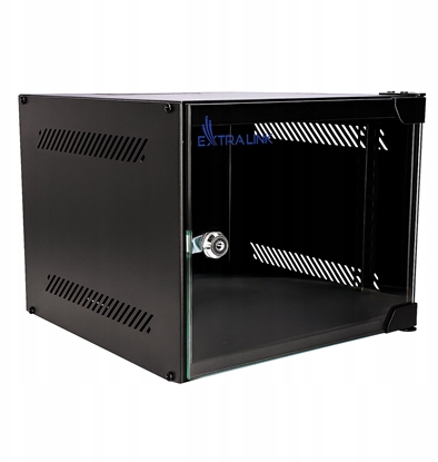 Picture of Szafa ExtraLink LITE 4U 10" 280X310 WALL-MOUNTED RACKMOUNT CABINET BLACK