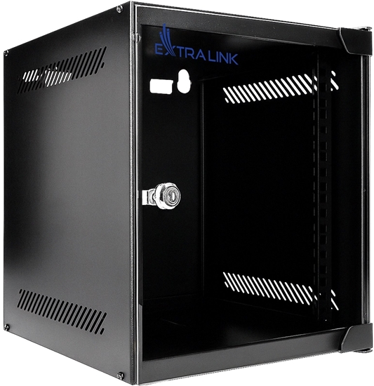 Picture of Szafa ExtraLink LITE 6U 10" 280X310 WALL-MOUNTED RACKMOUNT CABINET BLACK