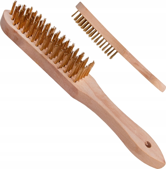 Picture of Szczotka do rdzy druciana óta 5 rzdów drewno