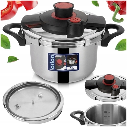 Attēls no Szybkowar Cinieniowy Stalowy 5 L ORION STORM Automatyczne Zamykanie