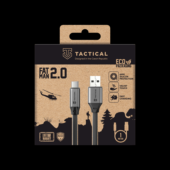 Picture of Tactical Fat Man 2.0 Cable USB-A|USB-C 1m Grey