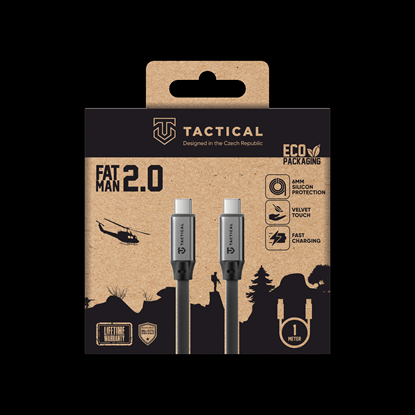 Attēls no Tactical Fat Man 2.0 Cable USB-C|USB-C 1m Grey